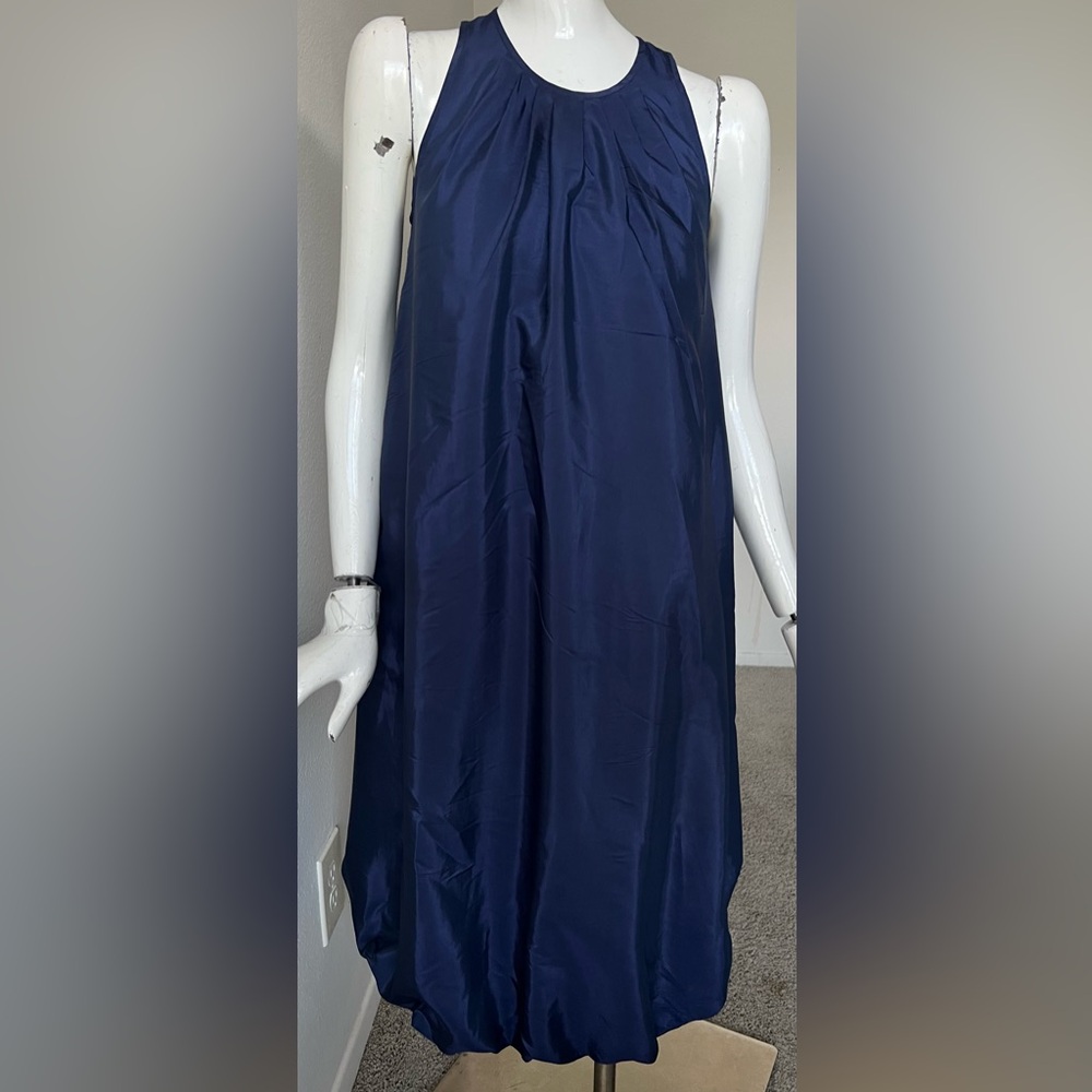Roni NYC Blue bubble midi dress- SUPER CUTE!! cotton silk blend